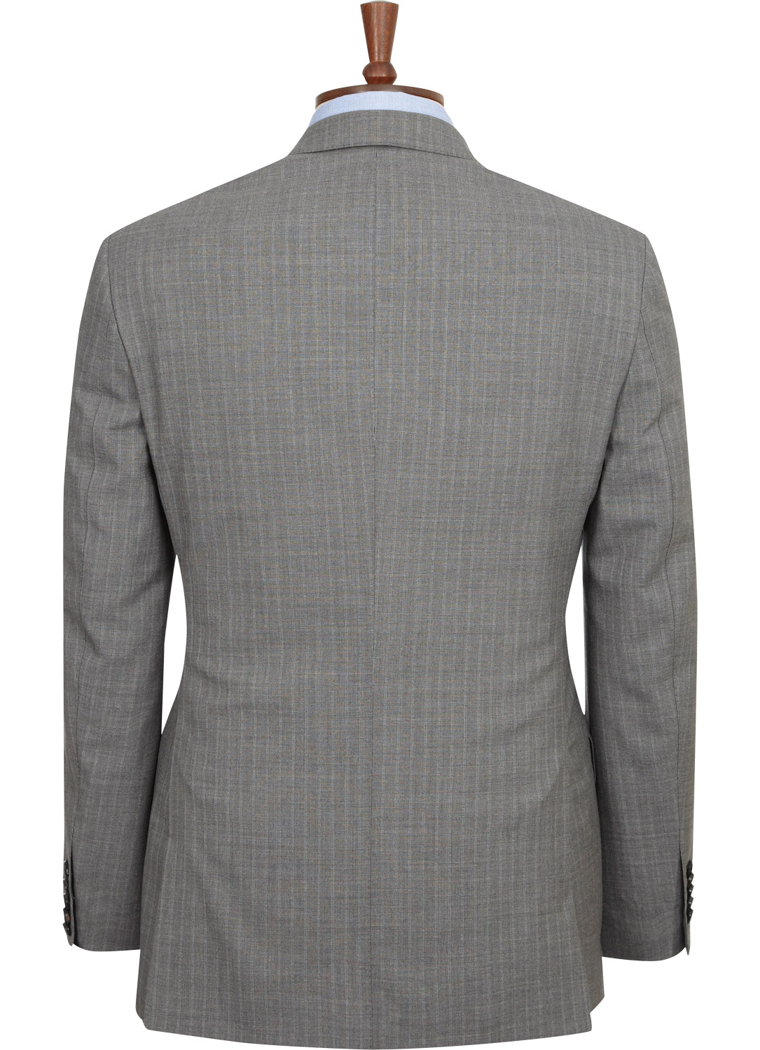110th Light Grey Fine Stripe Jacket - Fashion Groom